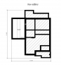 Дом с мансардой, подвалом, гаражом, террасой и балконом Rg1585 План1
